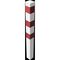  Absperrpfosten Ø 89 mm bis Ø 273 mm Schake Absperrpfosten 100x100x3, 1250mm, zum Einbetonieren, ohne Öse, weiß/rot 12450544