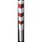  Absperrpfosten Ø 89 mm bis Ø 273 mm Schake Absperrpfosten 100x100x3mm, ohne Öse, weiß/rot 12450552