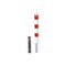  Absperrpfosten Ø 89 mm bis Ø 273 mm Schake Stahlrohrpoller Ø 152 x 3,2, 1500mm, weiß/rot 12450581