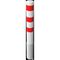  Absperrpfosten Ø 89 mm bis Ø 273 mm Schake Stahlrohrpoller Ø 152 x 3,2, 1500mm, weiß/rot 12450577