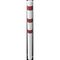 Absperrpfosten Ø 89 mm bis Ø 273 mm Schake Stahlrohrpoller Ø 152 x 3,2, 2000mm, zum Einbetonieren, weiß/rot 12450590