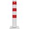  Absperrpfosten Ø 89 mm bis Ø 273 mm Schake Stahlrohrpoller Ø 152 x 3,2, 1500mm, weiß/rot 12450589
