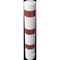  Absperrpfosten Ø 89 mm bis Ø 273 mm Schake Stahlrohrpoller Ø 193 x 3,6, 1200mm, zum Einbetonieren, weiß/rot 12450604