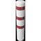  Absperrpfosten Ø 89 mm bis Ø 273 mm Schake Stahlrohrpoller Ø 273 x 5, 1500mm, zum Einbetonieren, weiß/rot 12450578