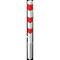  Absperrpfosten 70 mm x 70 mm Schake Feuerwehrpfosten, 70x70, mit 1 Öse, weiß/rot 12450533