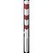  Absperrpfosten 70 mm x 70 mm Schake Feuerwehrpfosten, 70x70, mit 2 Ösen, weiß/rot 12450535