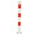  Absperrpfosten 70 mm x 70 mm Schake Absperrkettenpfosten, 70x70, mit 1 Öse, weiß/rot 12450528