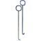  Pflasterwerkzeuge Härke Kanaldeckelheber 800 mm U-Haken spitz, 1 Paar 12464003