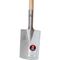  IDEAL-Spaten Gärtner Form, feinpoliertes Blatt IDEAL-Spaten Gärtner Form ohne Tritt, feinpoliertes Blatt mit Eschen-Knopfstiel 12380100