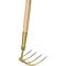  Idealspaten Gabeln IDEAL-Gartenkreiel mit Schwanenhals, ovale Zinken, 1/2 gold - 1/2 silber, Buchse und Kappe 12379770