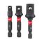  Adapter Milwaukee Steckschlüsseleinsatz Set 3-tlg. Shockwave Adapter-Set 1/4" + 3/8" + 1/2" 12442203