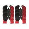  Persönliche Schutzausrüstung Arbeitshandschuhe Milwaukee Kälteschutzhandschuh FLEX Cut Winter Klasse 1/A, Gr. 8 rot-schwarz, 12 Paar 12443574