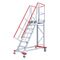  Stationäre Treppen, Überstiege und Podesttreppen Hymer Fahrbare Plattformtreppe, Treppenneigung 60°, Stufenbreite 1000 mm, 6 Stufen, Standhöhe 1,75 m 12379175