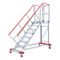  Stationäre Treppen, Überstiege und Podesttreppen Hymer Fahrbare Plattformtreppe, Treppenneigung 45°, Stufenbreite 800 mm, 5 Stufen, Standhöhe 1,05 m 12379171