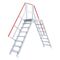  Stationäre Treppen, Überstiege und Podesttreppen Hymer Ortsfester Überstieg, Treppenneigung 60°, Stufenbreite 1000 mm, 6 Stufen, Standhöhe 1,75 m 12379167