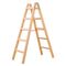  Sprossenleitern Hymer Holz-Sprossenstehleiter, beidseitig begehbar, 2x8 Sprossen, Länge 2,36 m 12378424