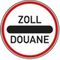  Richtzeichen Verkehrszeichen 392 Zollstelle , Ø 750mm, Alu 2mm, RA2 12359152