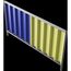  Trapezzäune Schake Mobilzaun Trapez, Blechbeschichtung: blau / gelb, Höhe: 1,2 m 12450327