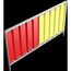  Trapezzäune Schake Mobilzaun Trapez, Blechbeschichtung: rot / gelb, Höhe: 1,2 m 12450330