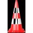  Verkehrssicherung Leitkegel Schake Leitkegel tagesleuchtend, rot / weiß, Höhe: 750 mm 12450213