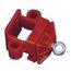  Schilderbefestigungen Wemas Klemmschelle Typ K2 - rot - mit Ösen für Rohre 40x40 mm und Ø42 mm 12451647
