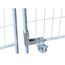  Bauzäune und Zubehör Weiteres Zubehör müba-Torrolle mit Anschraubwinkel für Bauzaun, verzinkt 12444509