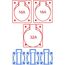  Steckdosenverteiler Profil Steckdosenverteiler P-SVG32/31-3 12427551