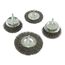  Rundbürsten mit Rundschaft Makita Rundbürsten-Set 4-tlg. Stahl 12426005