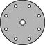  KLINGSPOR Klett-Schleifscheibe PS 22 K PS 22 K Scheiben kletthaftend 125 mm Korn 80 Lochform S5 12459345