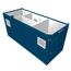  Büro- /Mannschaftscontainer mit Sanitärabteil Containex 20' CONTAINER Schwarz/Weiß 1238752