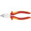  Kombizangen Chrom-Vanadin KNIPEX 01 06 190 Kombizange Chrom-Vanadin isoliert mit Mehrkomponenten-Hüllen, VDE-geprüft verchromt 190 mm 12381034