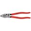 Kraft-Kombizangen KNIPEX 02 01 225 Kraft-Kombizange mit Kunststoff überzogen schwarz atramentiert 225 mm 12381040