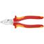  Kraft-Kombizangen KNIPEX 02 06 180 Kraft-Kombizange isoliert mit Mehrkomponenten-Hüllen, VDE-geprüft verchromt 180 mm 12381048
