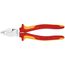 Kraft-Kombizangen KNIPEX 02 06 200 Kraft-Kombizange isoliert mit Mehrkomponenten-Hüllen, VDE-geprüft verchromt 200 mm 12381047