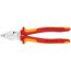  Kraft-Kombizangen KNIPEX 02 06 225 Kraft-Kombizange isoliert mit Mehrkomponenten-Hüllen, VDE-geprüft verchromt 225 mm 12381044