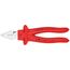  Kraft-Kombizangen KNIPEX 02 07 225 Kraft-Kombizange tauchisoliert, VDE-geprüft verchromt 225 mm 12381046
