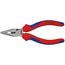  Spitz-Kombizangen KNIPEX 08 22 145 Spitz-Kombizange mit Mehrkomponenten-Hüllen schwarz atramentiert 145 mm 12381051
