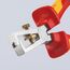  Abisolierzangen universal KNIPEX 11 06 160 T Abisolierzange mit Öffnungsfeder, universal isoliert mit Mehrkomponenten-Hüllen, VDE-geprüft; mit integrierter isolierter Befestigungsöse zum Anbringen einer Absturzsicherung verchromt 160 mm 12380413