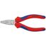  Flachzangen KNIPEX 20 02 140 Flachzange mit Mehrkomponenten-Hüllen schwarz atramentiert 140 mm 12380819