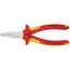  Greifzangen KNIPEX 20 06 160 Flachzange isoliert mit Mehrkomponenten-Hüllen, VDE-geprüft verchromt 160 mm 12380245