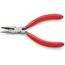  Flachrundzangen mit Schneide (Radiozangen) KNIPEX 25 01 125 Flachrundzange mit Schneide (Radiozange) mit Kunststoff überzogen schwarz atramentiert 125 mm 12380847