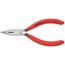 Flachrundzangen mit Schneide (Radiozangen) KNIPEX 25 01 125 Flachrundzange mit Schneide (Radiozange) mit Kunststoff überzogen schwarz atramentiert 125 mm 12380847