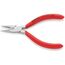  Flachrundzangen mit Schneide (Radiozangen) KNIPEX 25 03 125 Flachrundzange mit Schneide (Radiozange) mit Kunststoff überzogen verchromt 125 mm 12380840