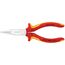  Greifzangen KNIPEX 25 06 160 Flachrundzange mit Schneide (Radiozange) isoliert mit Mehrkomponenten-Hüllen, VDE-geprüft verchromt 160 mm 12380247