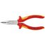  Flachrundzangen mit Schneide (Radiozangen) KNIPEX 25 26 160 Flachrundzange mit Schneide (Radiozange) isoliert mit Mehrkomponenten-Hüllen, VDE-geprüft verchromt 160 mm 12380849