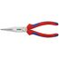  Flachrundzangen mit Schneide (Storchschnabelzangen) KNIPEX 26 12 200 Flachrundzange mit Schneide (Storchschnabelzange) mit Mehrkomponenten-Hüllen schwarz atramentiert 200 mm 12380824