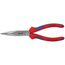 Flachrundzangen mit Schneide (Storchschnabelzangen) KNIPEX 26 22 200 Flachrundzange mit Schneide (Storchschnabelzange) mit Mehrkomponenten-Hüllen schwarz atramentiert 200 mm 12380822