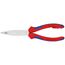  Greifzangen KNIPEX 26 25 200 T Flachrundzange mit Schneide (Storchschnabelzange) mit Mehrkomponenten-Hüllen, mit integrierter Befestigungsöse zum Anbringen einer Absturzsicherung verchromt 200 mm 12380246