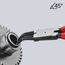 Sicherungsringzangen für Innenringe in Bohrungen KNIPEX 44 31 J22 Sicherungsringzange für Innenringe in Bohrungen 45° gewinkelt mit Kunststoff überzogen schwarz atramentiert 180 mm 12381069
