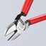  Schneidende Zangen Seitenschneider KNIPEX 70 01 140 Seitenschneider mit Kunststoff überzogen schwarz atramentiert 140 mm 12380456